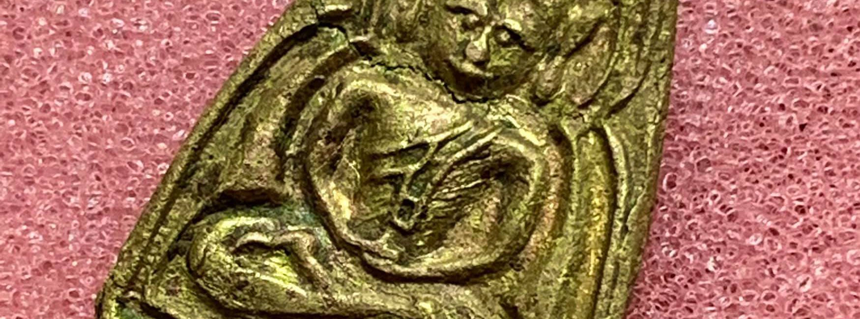 เหรียญหล่อโบราณหลวงพ่อหม่น (รุ่นแรก/พิมพ์ชินราช/ยอดนิยม//ปีพ