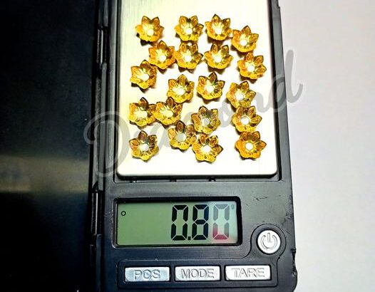 ฝาบัวทองคำแท้90 ขนาด8มิล