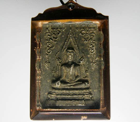 พระพุทธชินราชเนื้อผงใบลาน วัดราชนัดดา กทม. พิมพ์จัมโบ้